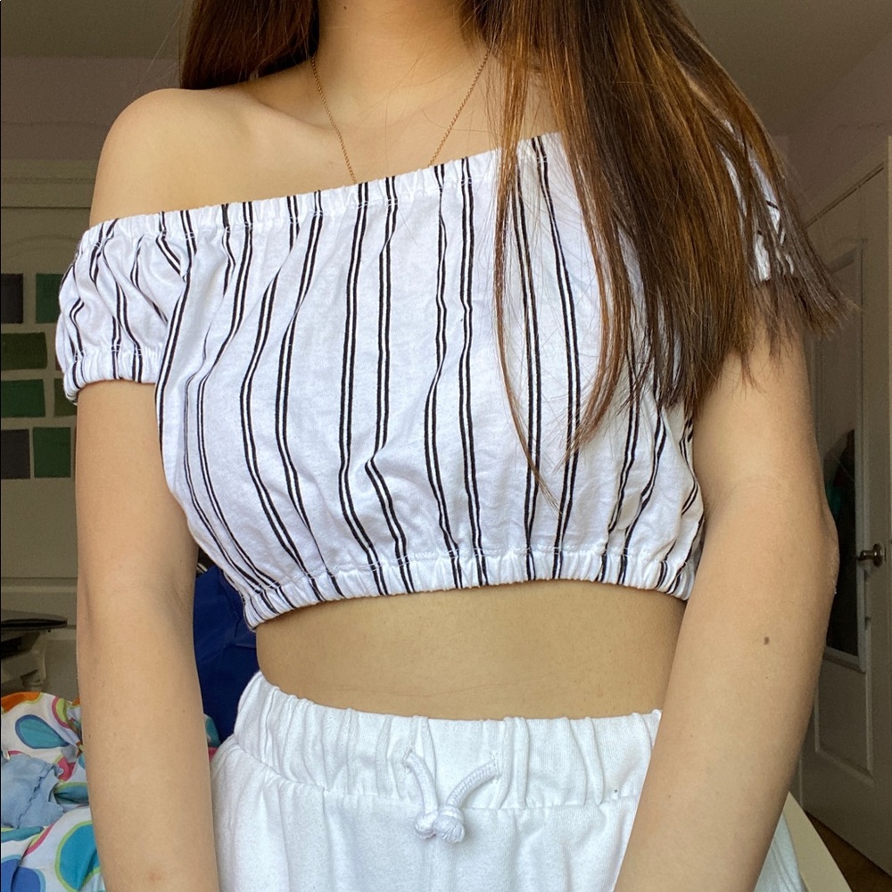 Pacsun Cropped Striped Shirt